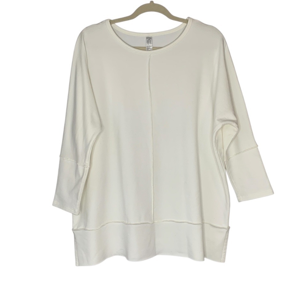 Spanx Perfect‎ Length white dolman sleeve top. Size L